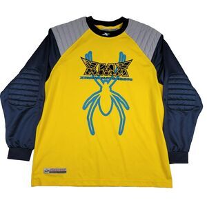 Athletic Works Motorcross Yellow Multicolor Long Sleeve Shirt Men's Size‎ Large